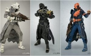 Destiny Warlock Figurine Collage