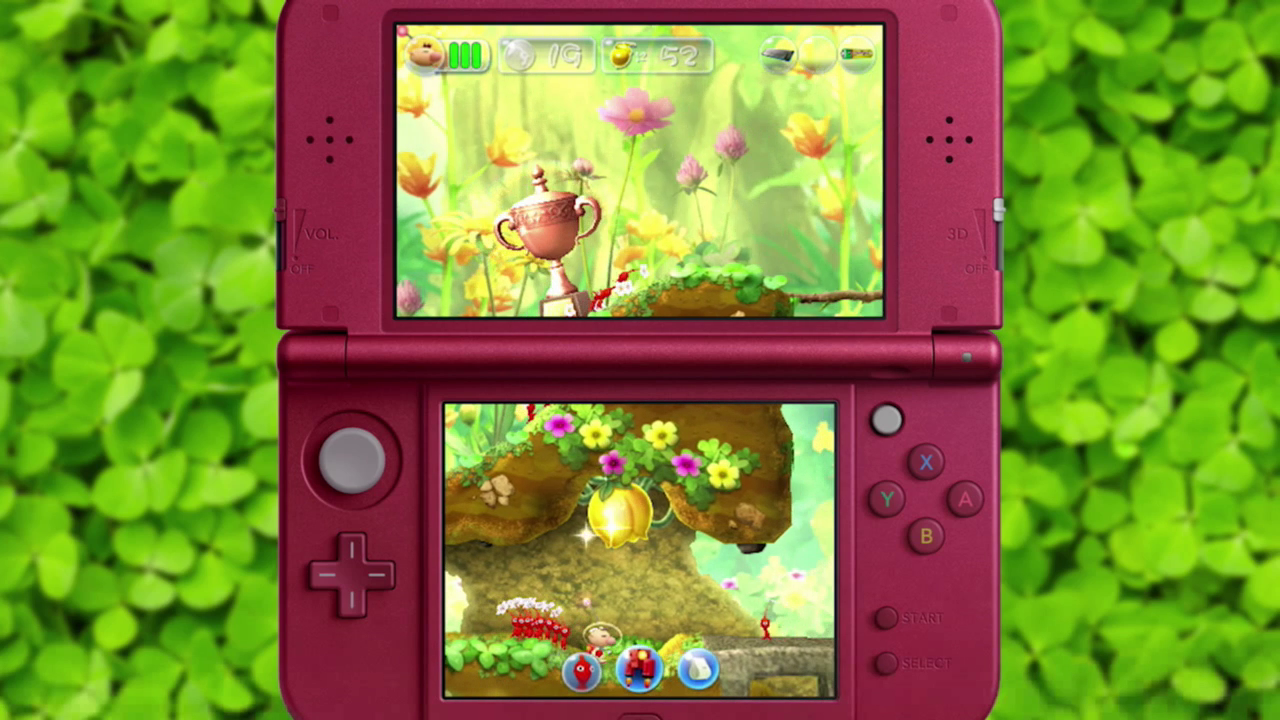 Pikmin 3DS two screens