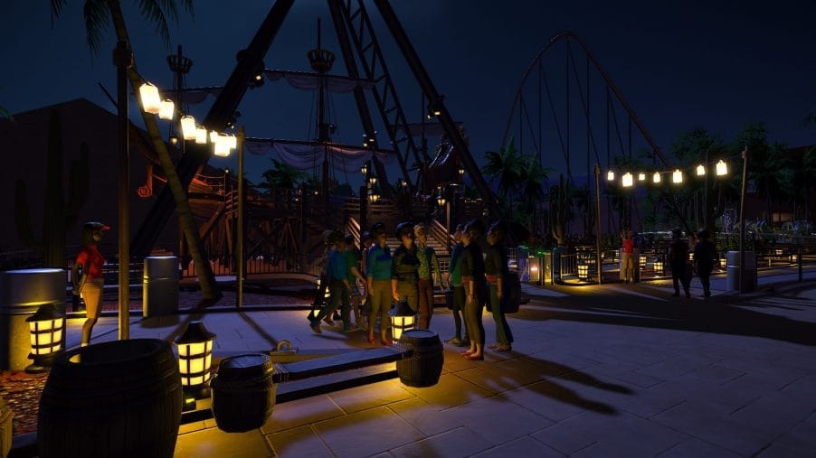 One thing Planet Coaster absolutely gets right is the lighting. Parks look absolutely gorgeous at nighttime.