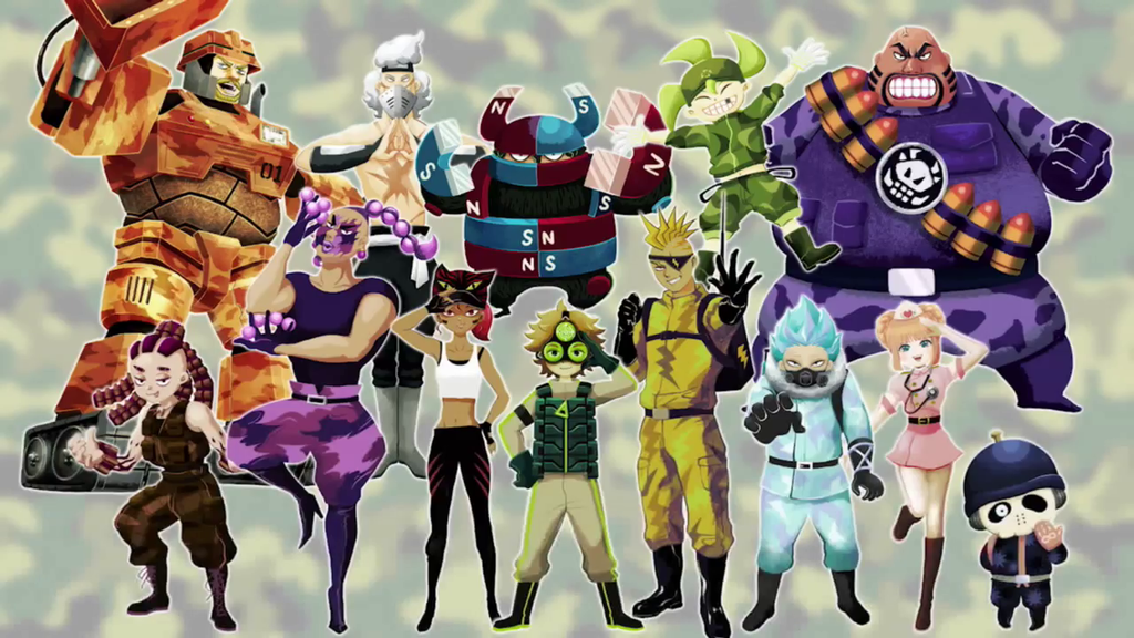 The cast of Tank Troopers. I particularly like Magnet Man in the middle. It's so ridiculous it's cool. 