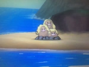 The Alolan Dugtrio, one of the few new Pokémon shown in the demo without datamining. 