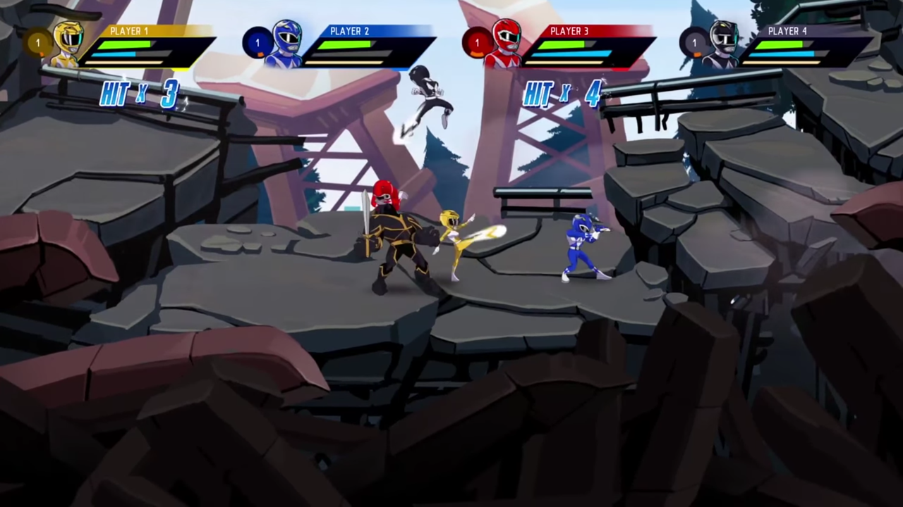 Mighty Morphin Power Rangers Mega Battle gameplay