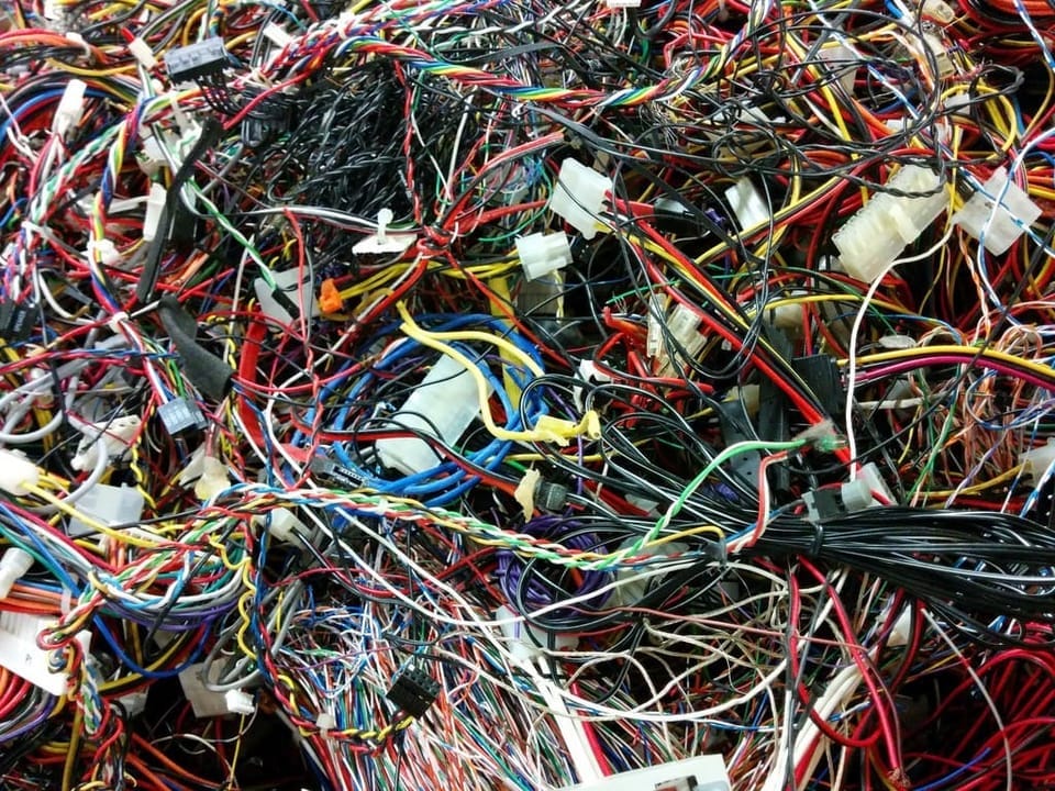 Tangled wire hell