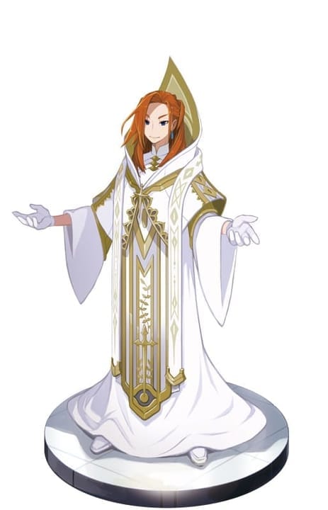 Theodor: The supreme leader of Weiss Ritter. As an ingenious alchemist, he is the one who creates powerful weapons that the White Gown Goddesses possess. He is highly charismatic and is the savior-like presence of Kevala. 