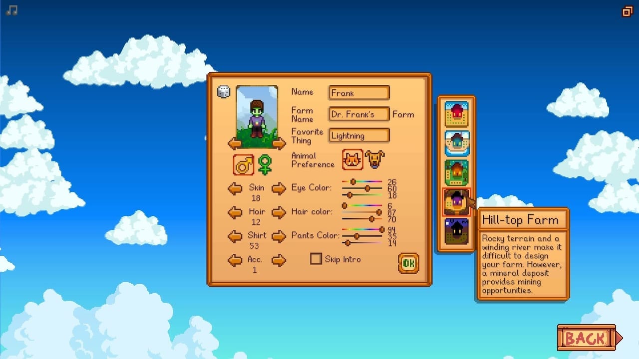 Stardew Valley Character Creation 1 1