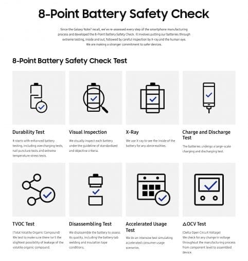 Galaxy Note Battery Safety Check
