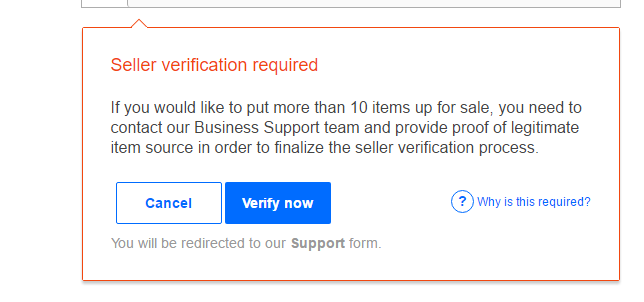 seller verification