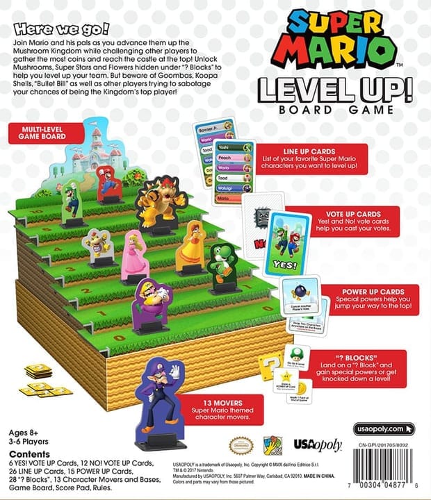 Super Mario Level Up! Board Game