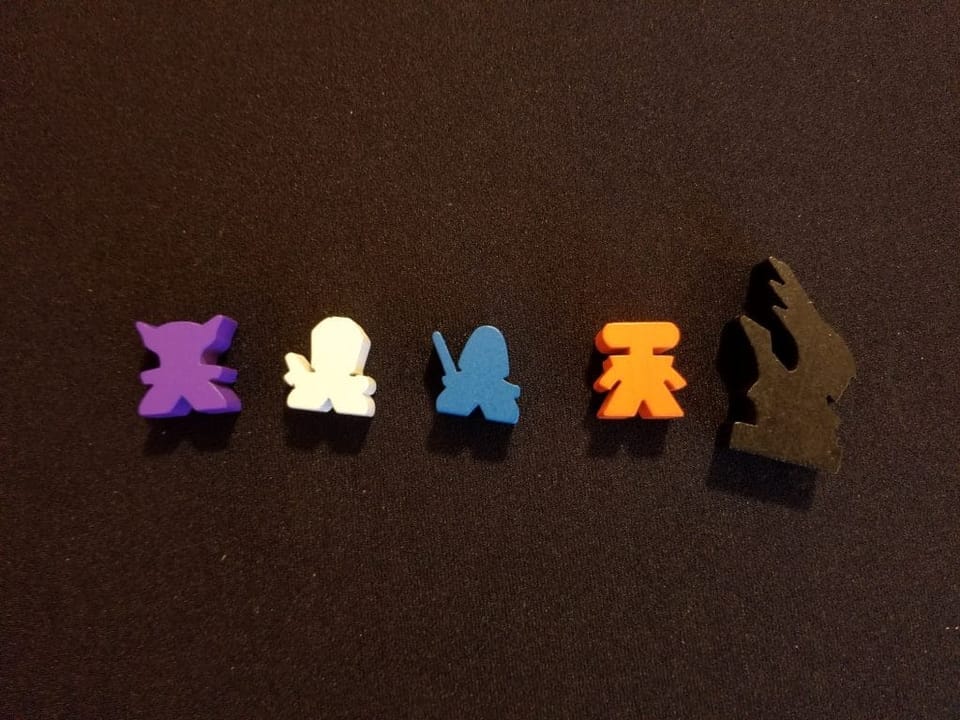 Clank In Space Meeples