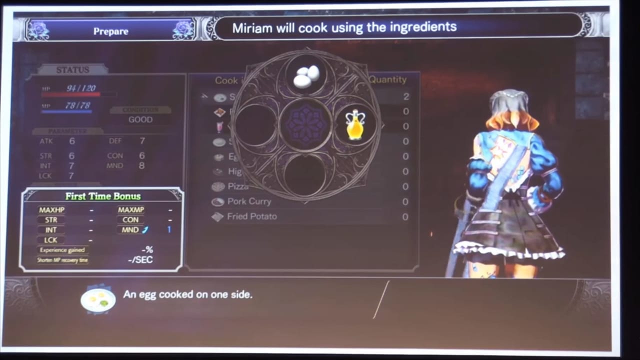 bloodstained ritual of the night cooking