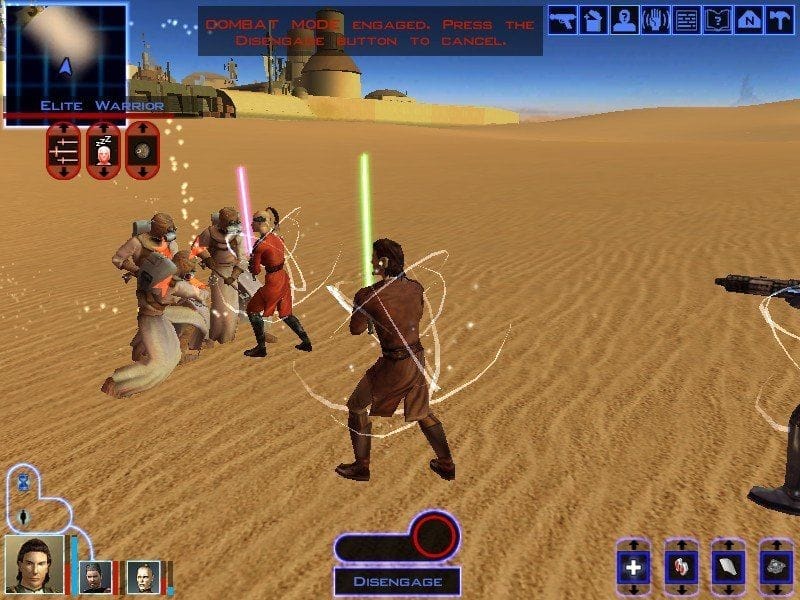 star wars knights of the old republic screenshot combat