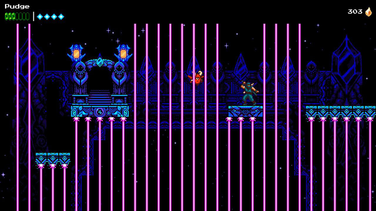 the messenger gameplay lasers