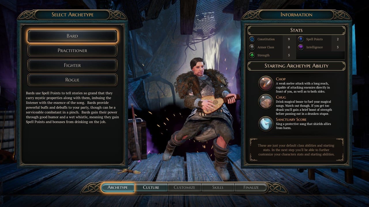 the bards tale iv character creation