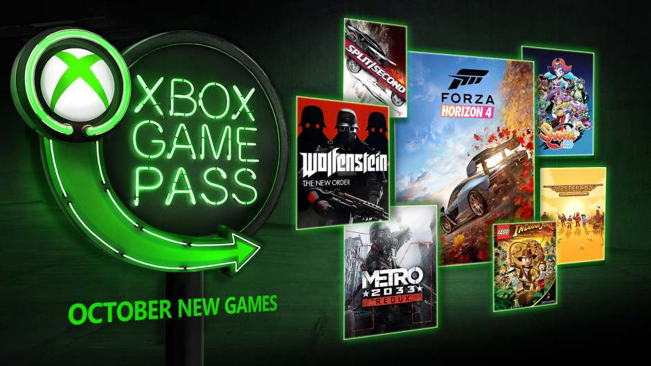 Xbox Gamespass October 2017