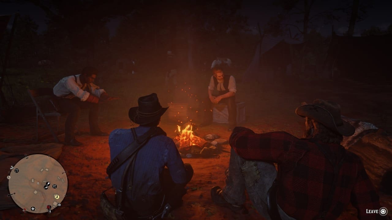 red dead redemption 2 campfire