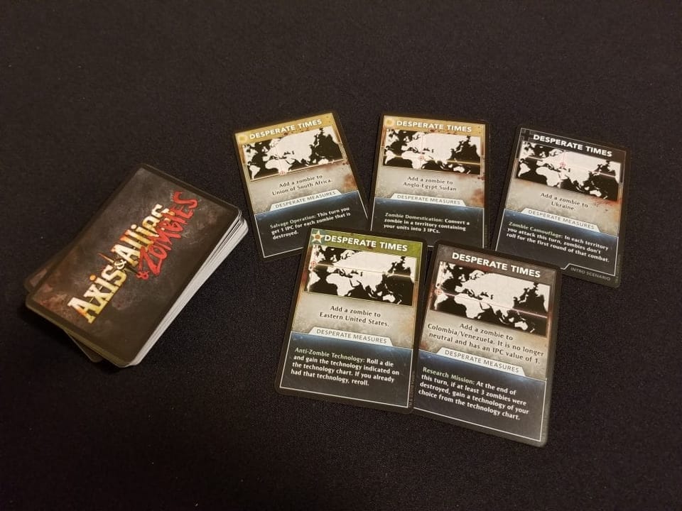 axis allies zombies cards