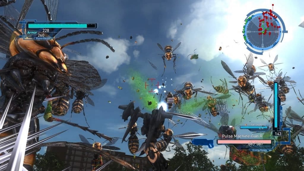 earth defence force 5 bees