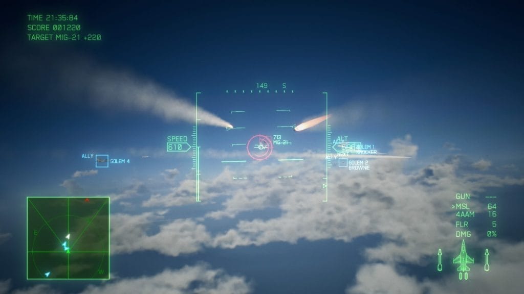 ace combat 7 skies unknown review missiles