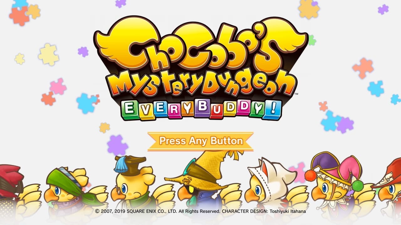 chocobo’s mystery dungeon every buddy title screen