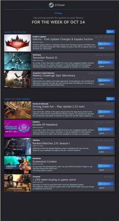 steam events tab