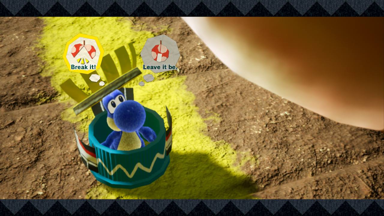 yoshis crafted world tin cup handicraft costumes gameplay