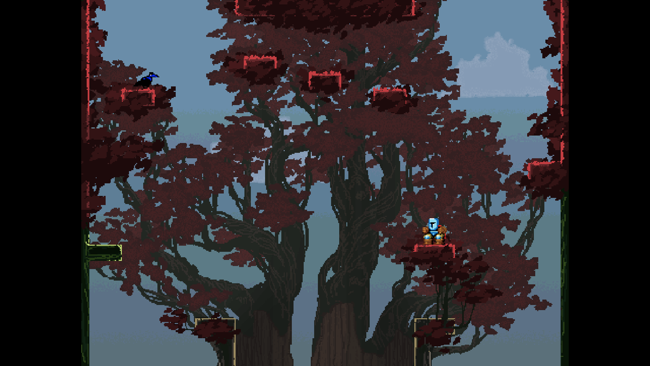 jump knight red tree