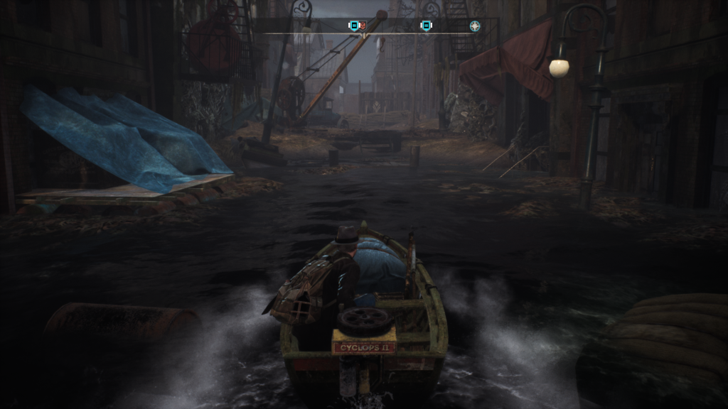 the sinking city boat