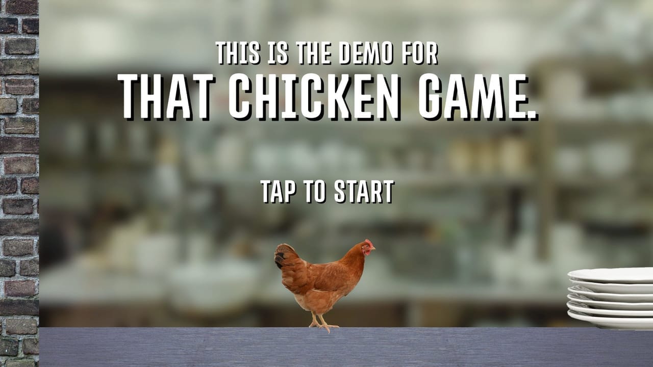 that chicken game hands on title screen