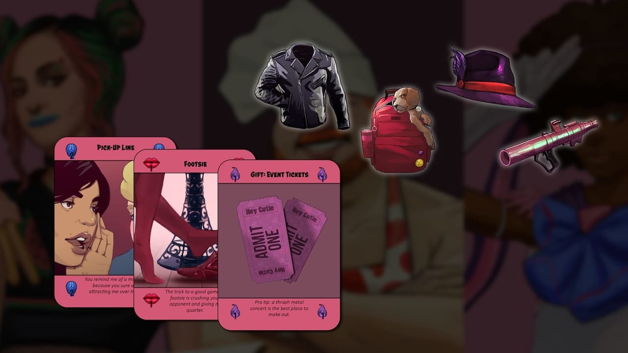 hey cutie preview clothes and flirt cards