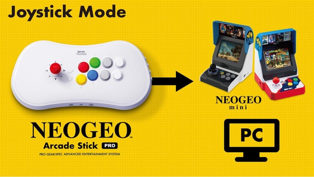 neogeo arcade stick pro joystick mode