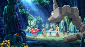 Pokemon Masters end game cookout in forest