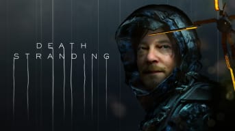 The Death Stranding logo along with Sam Bridges