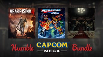 A logo for Capcom's Humble Bundle.