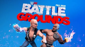 The main logo for WWE 2K Battlegrounds