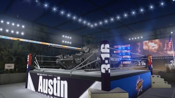 One of the new WWE-themed tanks in World of Tanks