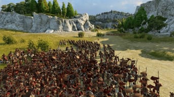 A battle rages all around in A Total War Saga: Troy