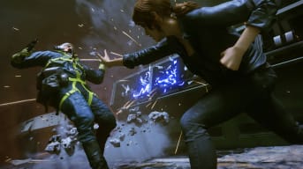 Jesse blasting an enemy in Control Ultimate Edition