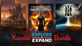 A promotional image for the Humble Explore and Expand Bundle