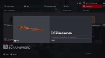 Hitman 3 Scrap Sword Inventory