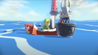 Link in the King of Red Lions in Wind WAker 