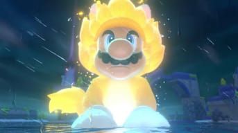 Giant Cat Mario in Super Mario 3D World + Bowser's Fury, which has topped February sales charts
