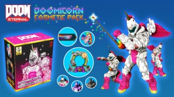 The Doomicorn cosmetic pack in Doom Eternal