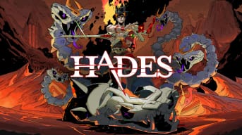 Hades poster in front of the Bone Hydra