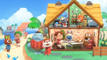 Official art of the Animal Crossing: New Horizons Happy Home Paradise DLC