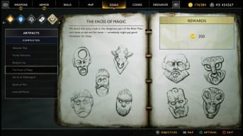God of War The Faces of Magic Artifacts Locations