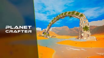 The Planet Crafter Starter Guide - Cover Image Ring Ship in the Desert