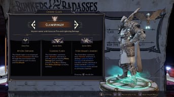 The character creation screen showcasing the Clawbringer