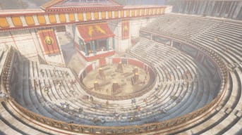 A gladiatorial arena in the new Expeditions: Rome DLC