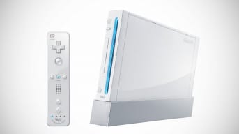 Wii Console, Color White with Wii controller in the photo