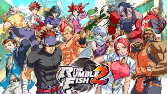 The ensemble cast of cult fighting game The Rumble Fish 2